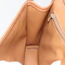 CELINE Macadam Canvas Shoulder Bag PVC Beige Gold Auth YKZ313A-21