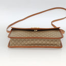 CELINE Macadam Canvas Shoulder Bag PVC Beige Gold Auth YKZ313A-5
