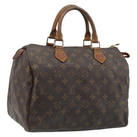 LOUIS VUITTON Monogram Speedy 30 Hand Bag M41526 LV Auth YKZ327