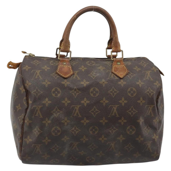LOUIS VUITTON Monogram Speedy 30 Hand Bag M41526 LV Auth YKZ327