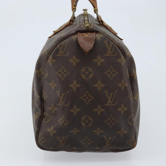 LOUIS VUITTON Monogram Speedy 30 Hand Bag M41526 LV Auth YKZ327
