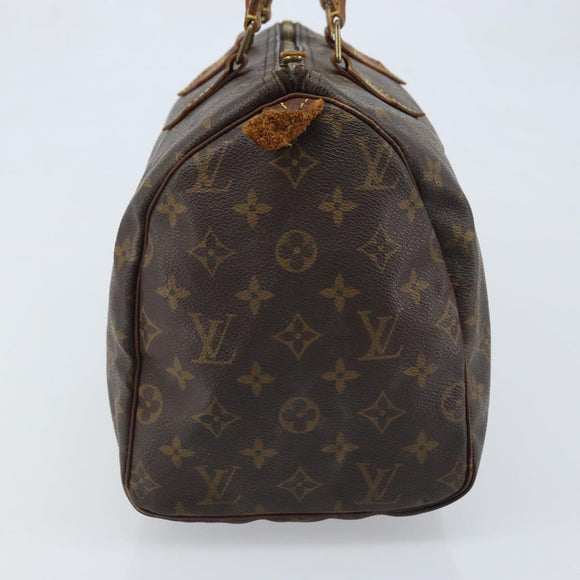 LOUIS VUITTON Monogram Speedy 30 Hand Bag M41526 LV Auth YKZ327