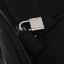 PRADA Boston Bag Nylon 2way Black Silver Auth YKZ331-22