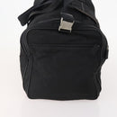 PRADA Boston Bag Nylon 2way Black Silver Auth YKZ331-3