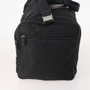 PRADA Boston Bag Nylon 2way Black Silver Auth YKZ331-4