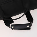 PRADA Boston Bag Nylon 2way Black Silver Auth YKZ331-8