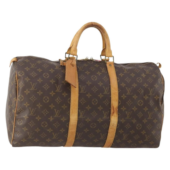 LOUIS VUITTON Monogram Keepall 50 Boston Bag M41426 LV Auth YKZ336