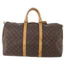LOUIS VUITTON Monogram Keepall 50 Boston Bag M41426 LV Auth YKZ336-2