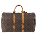 LOUIS VUITTON Monogram Keepall 50 Boston Bag M41426 LV Auth YKZ337-2