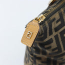 FENDI Zucca Canvas Tote Bag Black Brown Auth YKZ349-17