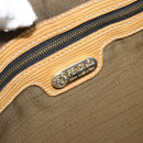 FENDI Zucca Canvas Tote Bag Black Brown Auth YKZ349-19