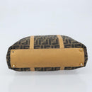 FENDI Zucca Canvas Tote Bag Black Brown Auth YKZ349-5