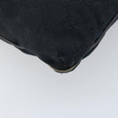 GUCCI GG Canvas Web Sherry Line Shoulder Bag Black Red Green 169937 Auth YKZ350-15