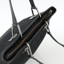 GUCCI GG Canvas Tote Bag Black Silver 139552 Auth YKZ351-6