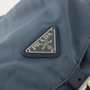 PRADA Backpack Nylon Blue Silver Auth YKZ354-20