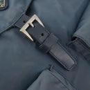 PRADA Backpack Nylon Blue Silver Auth YKZ354-21