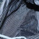 PRADA Backpack Nylon Blue Silver Auth YKZ354-11
