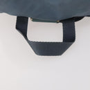 PRADA Backpack Nylon Blue Silver Auth YKZ354-7