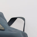 PRADA Backpack Nylon Blue Silver Auth YKZ354-14