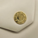 GIVENCHY Hand Bag Leather Beige Gold Auth YKZ357-17