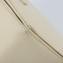 GIVENCHY Hand Bag Leather Beige Gold Auth YKZ357-10