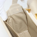 GIVENCHY Hand Bag Leather Beige Gold Auth YKZ357-20