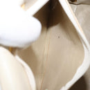GIVENCHY Hand Bag Leather Beige Gold Auth YKZ357-22