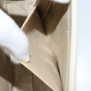 GIVENCHY Hand Bag Leather Beige Gold Auth YKZ357-23