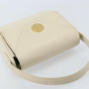 GIVENCHY Hand Bag Leather Beige Gold Auth YKZ357-6