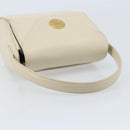 GIVENCHY Hand Bag Leather Beige Gold Auth YKZ357-7