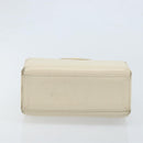 GIVENCHY Hand Bag Leather Beige Gold Auth YKZ357-5