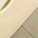 PRADA Hand Bag Canvas Beige Silver Auth YKZ359-18