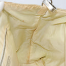 PRADA Hand Bag Canvas Beige Silver Auth YKZ359-20