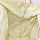 PRADA Hand Bag Canvas Beige Silver Auth YKZ359-21