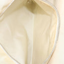 PRADA Hand Bag Canvas Beige Silver Auth YKZ359-23