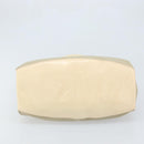 PRADA Hand Bag Canvas Beige Silver Auth YKZ359-5