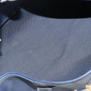 Christian Dior Trotter Canvas Boston Bag PVC Navy Gold Auth YKZ360A-17