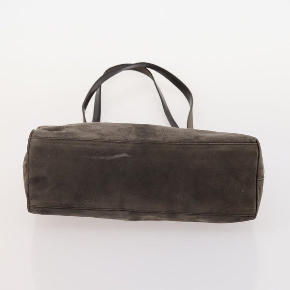Salvatore Ferragamo Gucci Burberrys Nova Check Bag Suede 4 Set Black Auth YKZ362