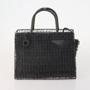 Salvatore Ferragamo Gucci Burberrys Nova Check Bag Suede 4 Set Black Auth YKZ362-2