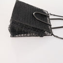 Salvatore Ferragamo Gucci Burberrys Nova Check Bag Suede 4 Set Black Auth YKZ362-4