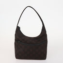 Salvatore Ferragamo Gucci Burberrys Nova Check Bag Suede 4 Set Black Auth YKZ362-8