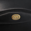 GUCCI Shoulder Bag Leather Black Gold 004 406 0105 Auth YKZ363-12