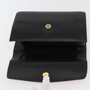 GUCCI Shoulder Bag Leather Black Gold 004 406 0105 Auth YKZ363-13