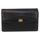 GUCCI Shoulder Bag Leather Black Gold 004 406 0105 Auth YKZ363-2