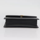 GUCCI Shoulder Bag Leather Black Gold 004 406 0105 Auth YKZ363-7