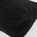 FENDI Zucca Canvas Pouch Black Silver Auth YKZ366-16