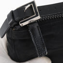 FENDI Zucca Canvas Pouch Black Silver Auth YKZ366-10