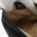 FENDI Zucca Canvas Pouch Black Silver Auth YKZ366-19
