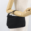 FENDI Zucca Canvas Pouch Black Silver Auth YKZ366-20