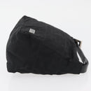 FENDI Zucca Canvas Pouch Black Silver Auth YKZ366-3